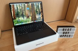 MacBook Air M2 / 8GB / 256GB SSD / Magyar / Midnight / 97% Aksi / Korrekt Áron Eladó