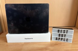 MacBook Air M2 / 8GB / 256GB SSD / Magyar / Midnight / 97% Aksi / Korrekt Áron Eladó