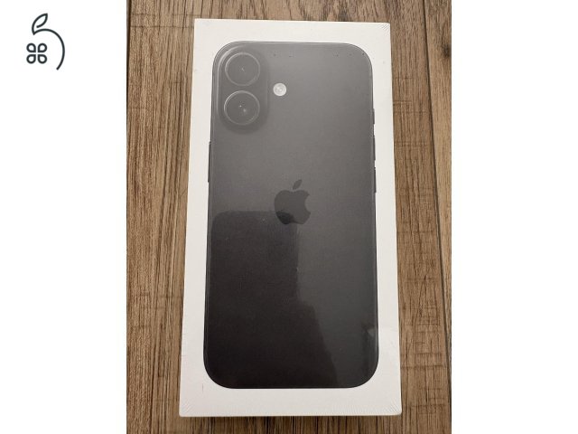 Új, bontatlan iPhone 16 128 GB fekete, magánszemélytől