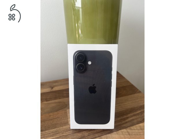 Új, bontatlan iPhone 16 128 GB fekete, magánszemélytől