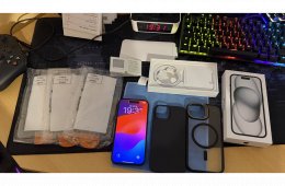 Iphone 15 128GB (fekete) csomagban