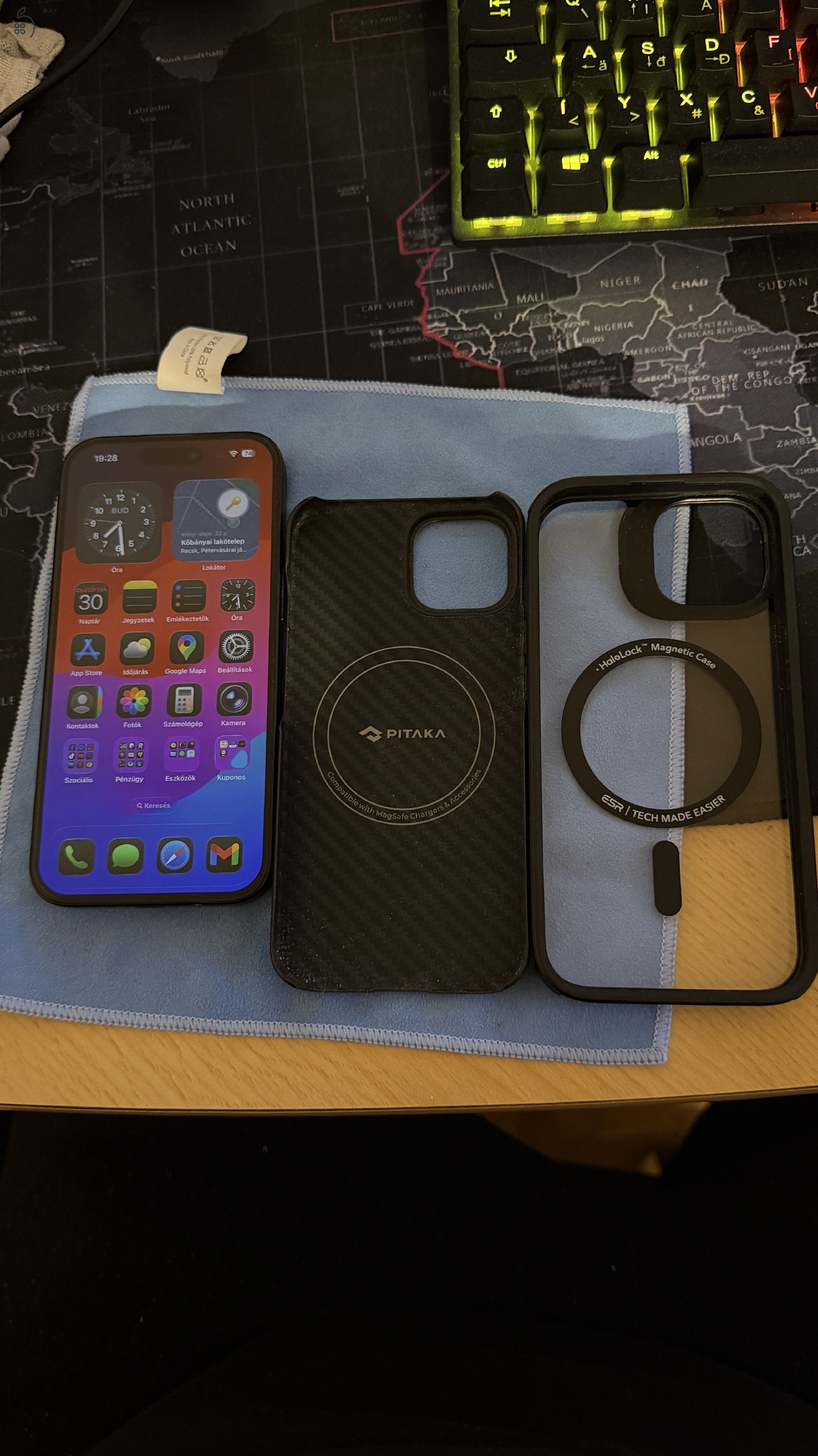 Iphone 15 128GB (fekete) csomagban