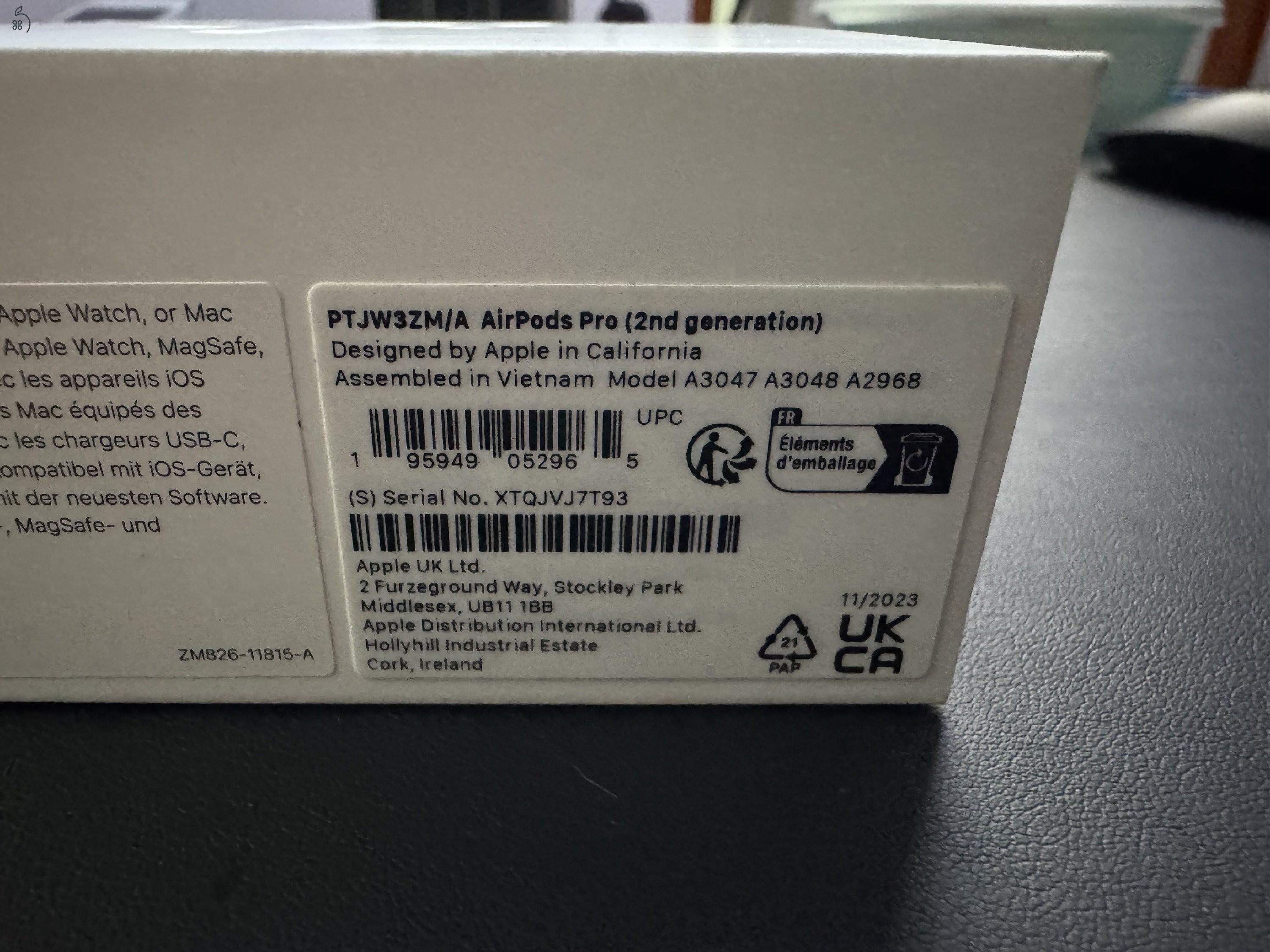 Eladó Apple AirPods 2 – gyári, makulátlan, jól tartja az akksit!