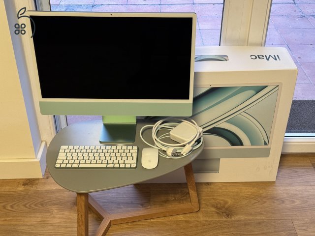 iMac M3, 16GB/512GB, zöld, magyar bill., 3 hó gar.!