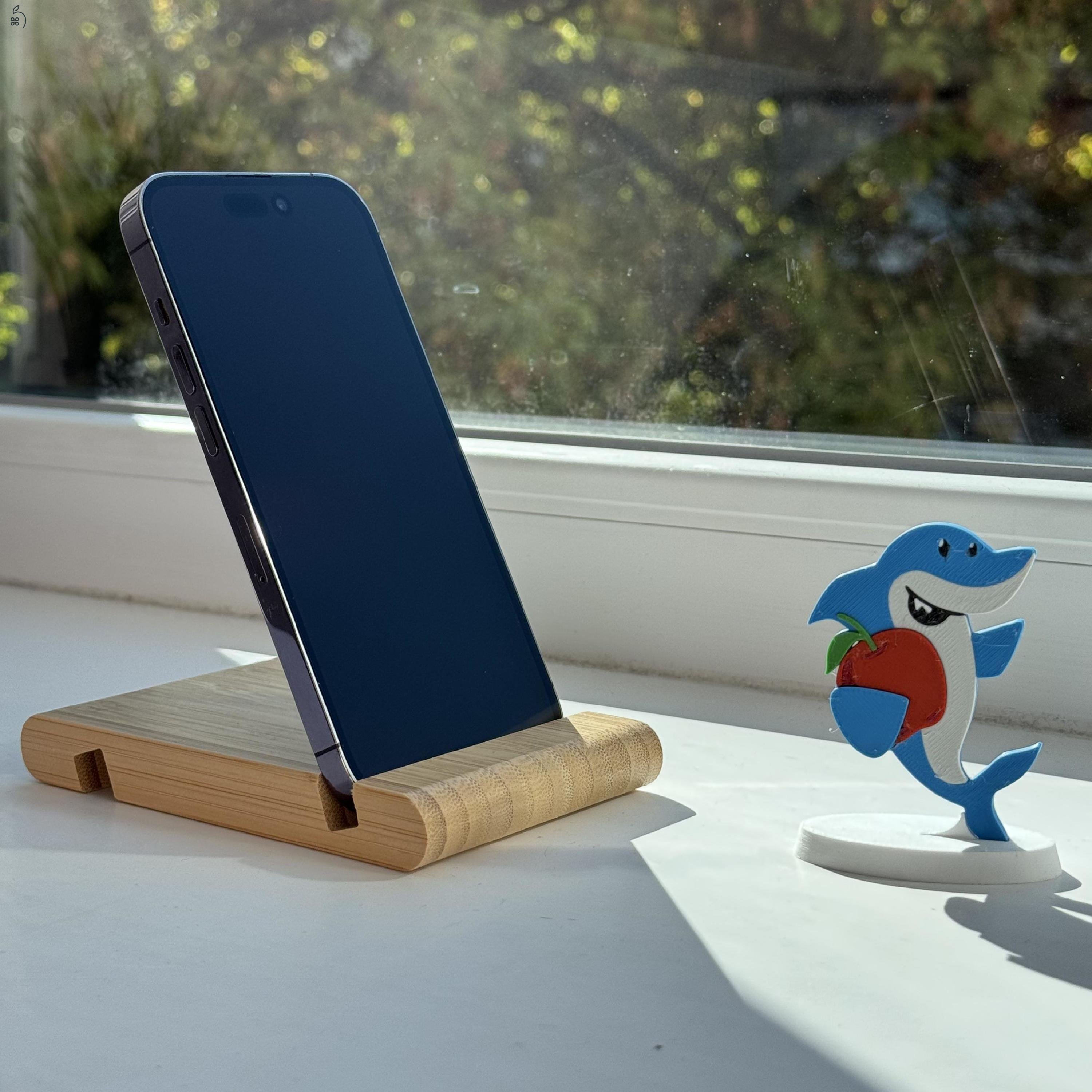 GYÖNYÖRŰ iPhone 14 Pro 128GB Space Black-1 ÉV GARANCIA - Kártyafüggetlen, MS3781