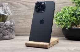 Hibátlan iPhone 15 Pro Max Black Titanium 256GB 2 ÉV Garanciával Számlával 90% Akku