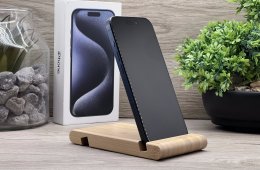 iPhone 15 Pro Blue Titanium 256GB 2 ÉV Garanciával Számlával 92% Akku