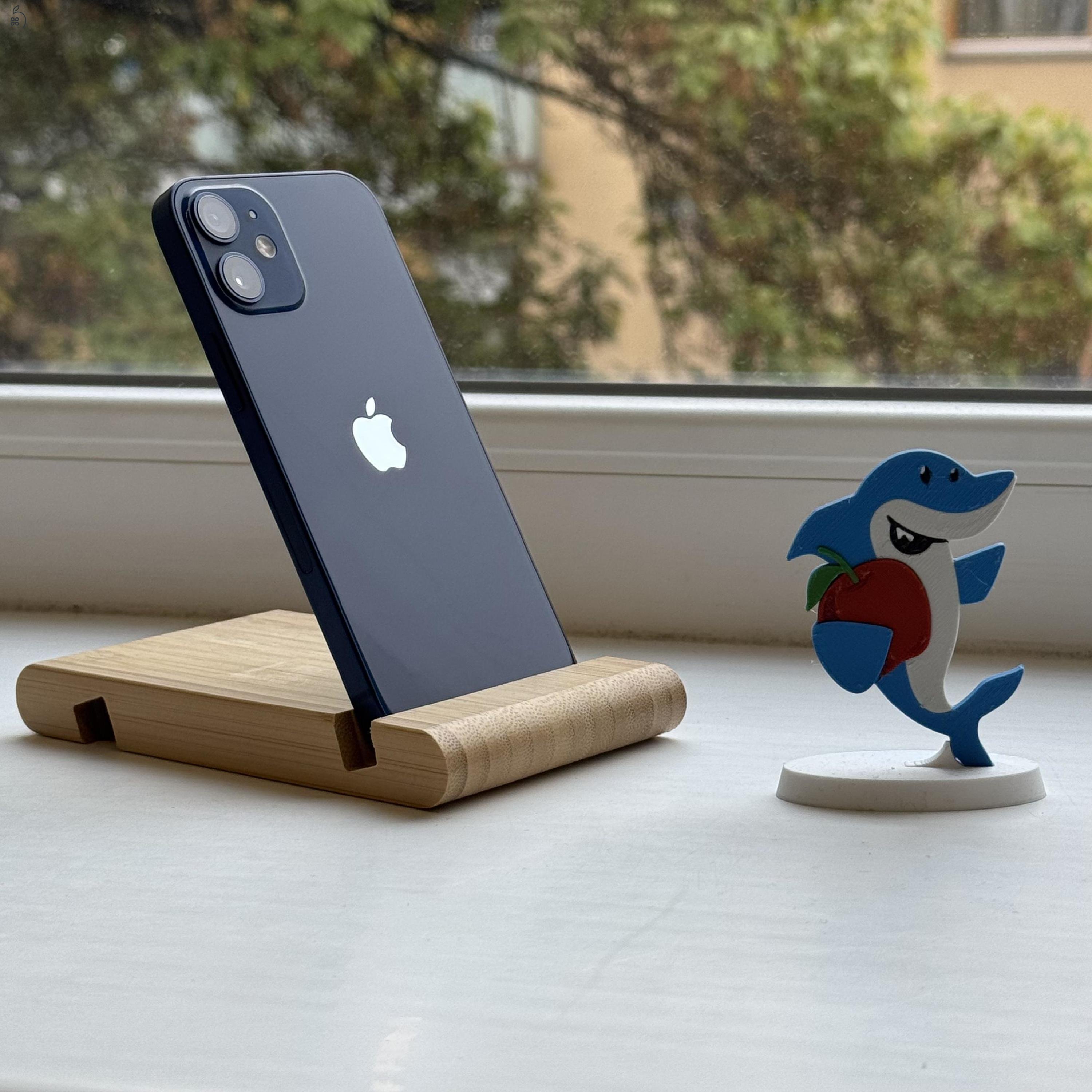 GYÖNYÖRŰ iPhone 12 mini 128GB Blue -1 ÉV GARANCIA - Kártyafüggetlen, MS3883,