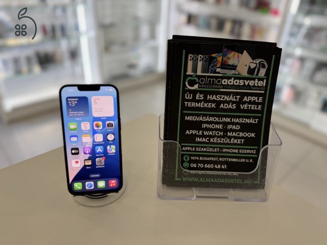 iPhone 13 128GB Független Zöld/1-3 hónap gar./Akku 87%/p4540