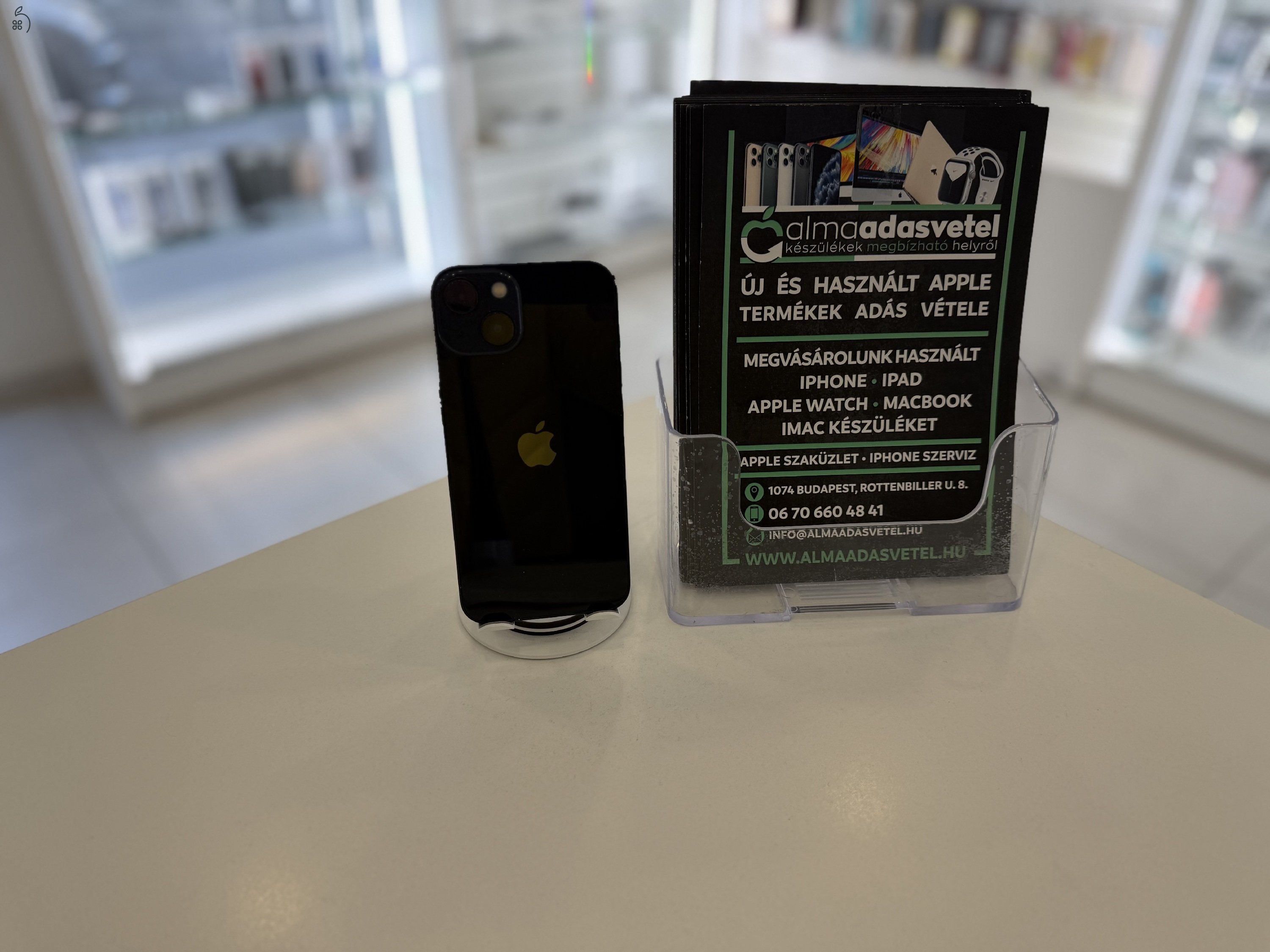 iPhone 13 256GB Független Megkímélt/1-3 hónap gar./Akku 85%/p4544