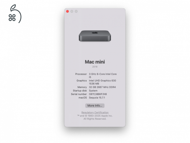 Mac Mini 2018 i5 (6-core) 32GB RAM / 512GB SSD + Magic Mouse 2