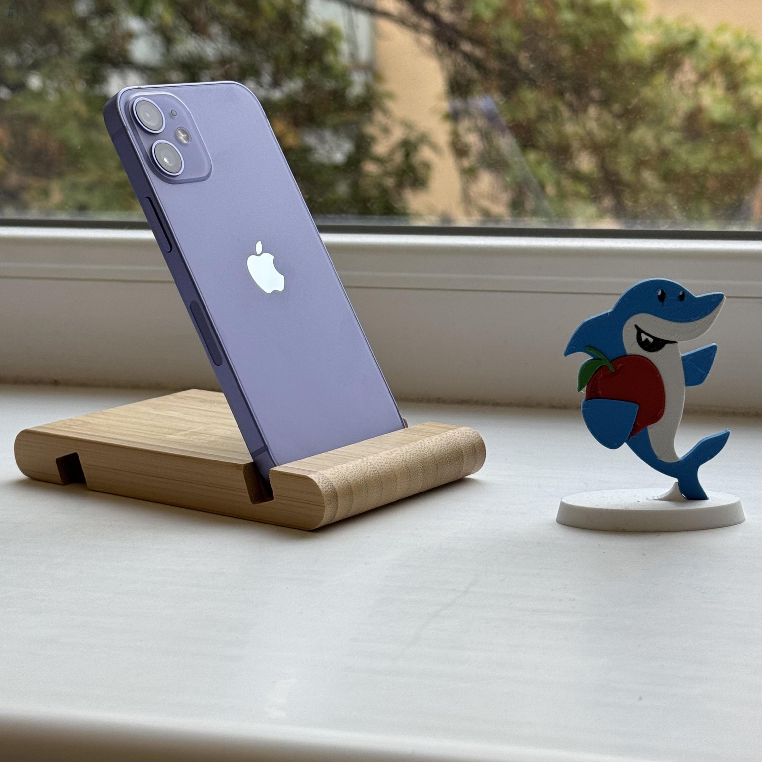 GYÖNYÖRŰ iPhone 12 mini 64GB Purple -1 ÉV GARANCIA - Kártyafüggetlen, MS3851