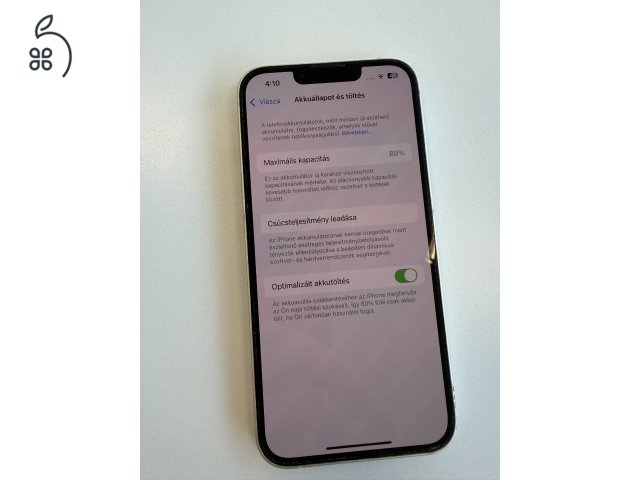 iPhone 13 128 GB fehér eladó