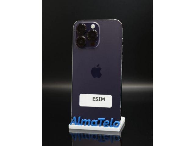 Apple iPhone 14 Pro Max eSIM 256 GB Deep Purple 100% akku - 12 HÓ GARANCIA