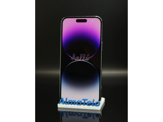 Apple iPhone 14 Pro Max eSIM 256 GB Deep Purple 100% akku - 12 HÓ GARANCIA