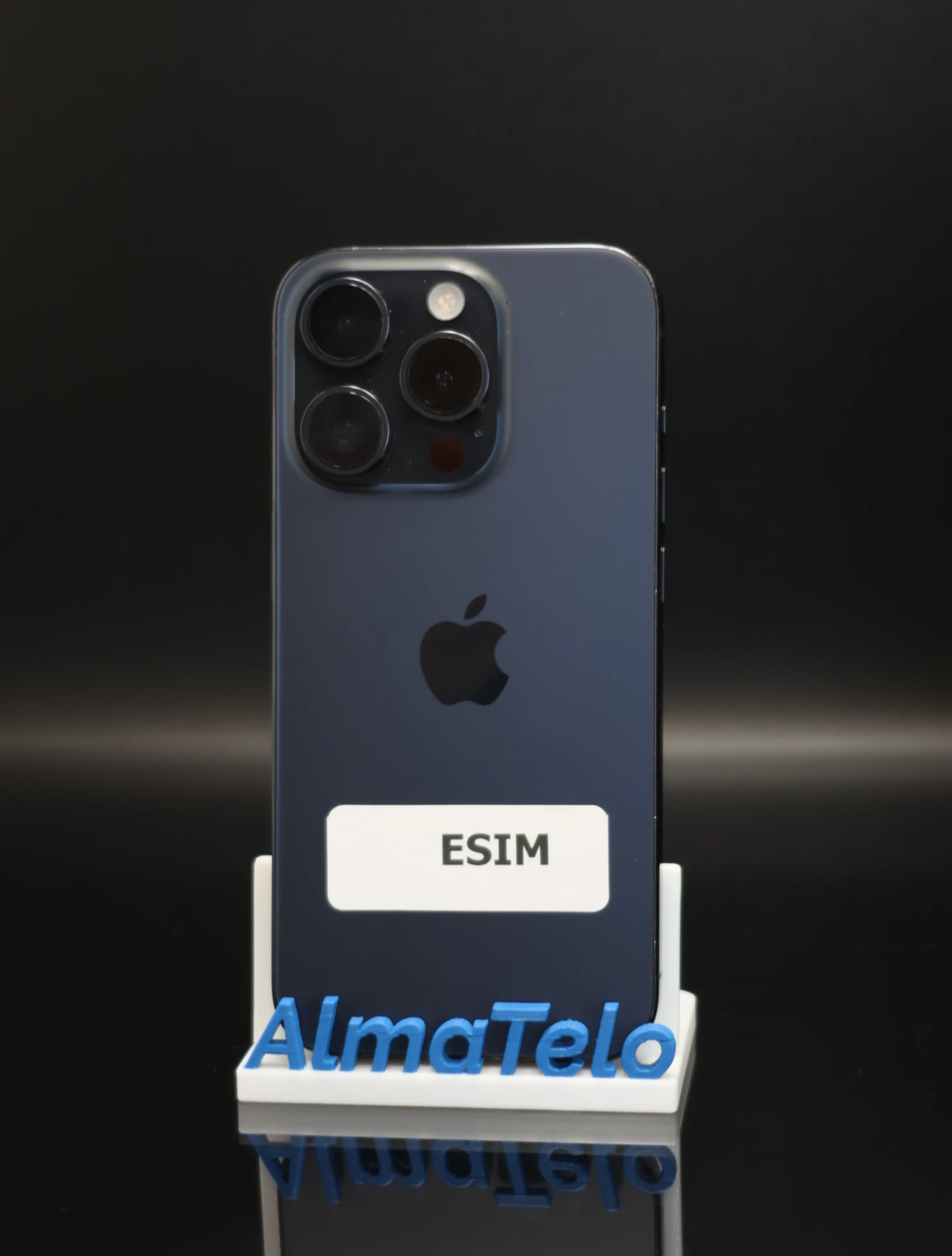 Apple iPhone 15 Pro eSIM 256 GB Blue Titanium 100% akku - 12 HÓ GARANCIA