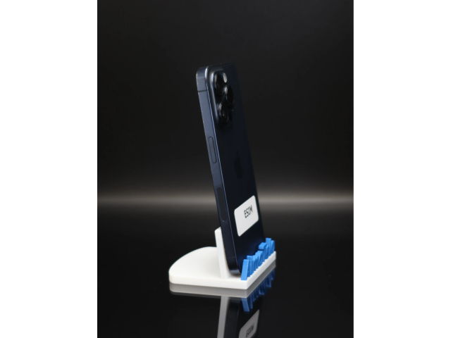 Apple iPhone 15 Pro eSIM 256 GB Blue Titanium 100% akku - 12 HÓ GARANCIA