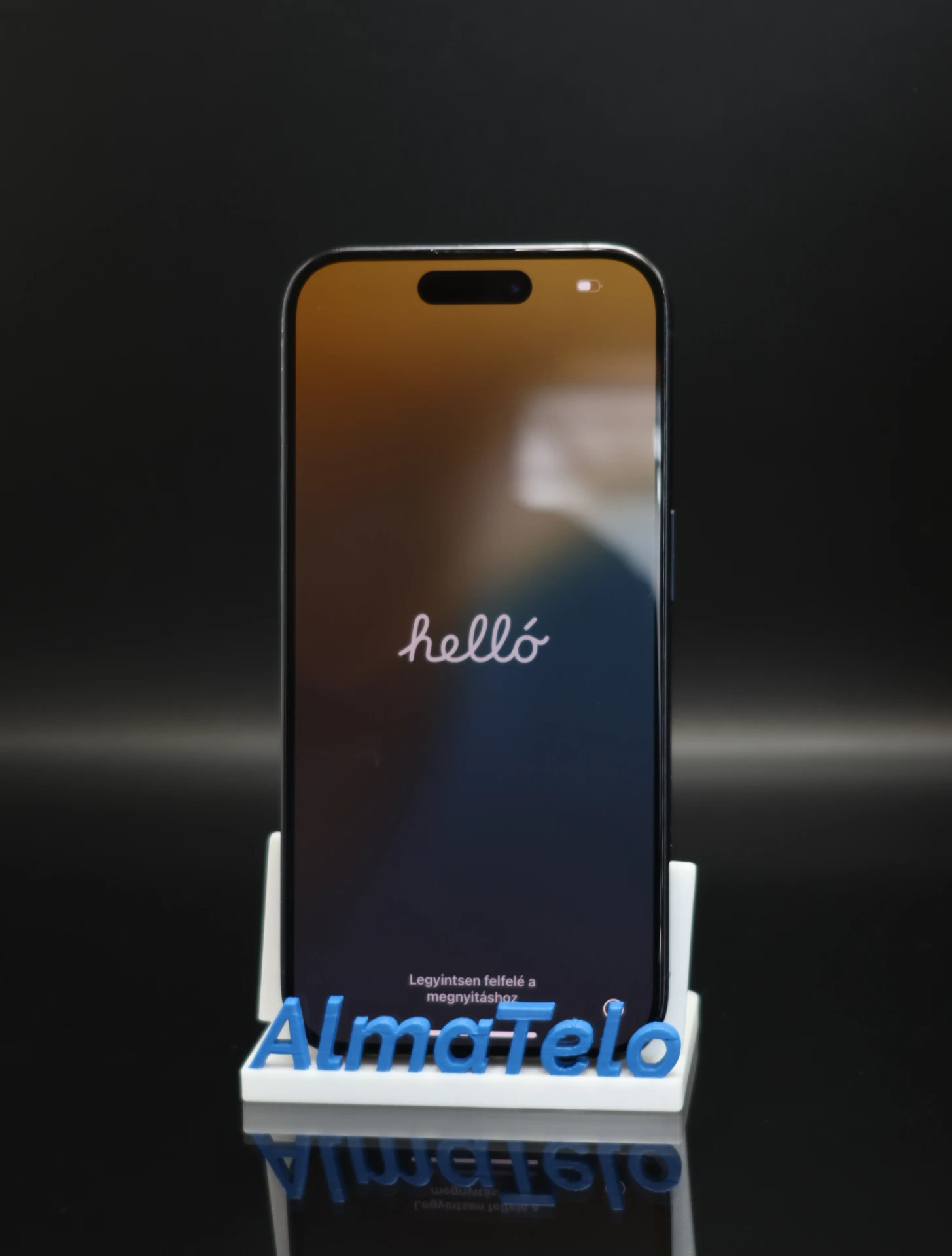 Apple iPhone 15 Pro eSIM 256 GB Blue Titanium 100% akku - 12 HÓ GARANCIA