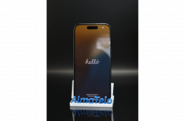 Apple iPhone 15 Pro eSIM 256 GB Blue Titanium 100% akku - 12 HÓ GARANCIA