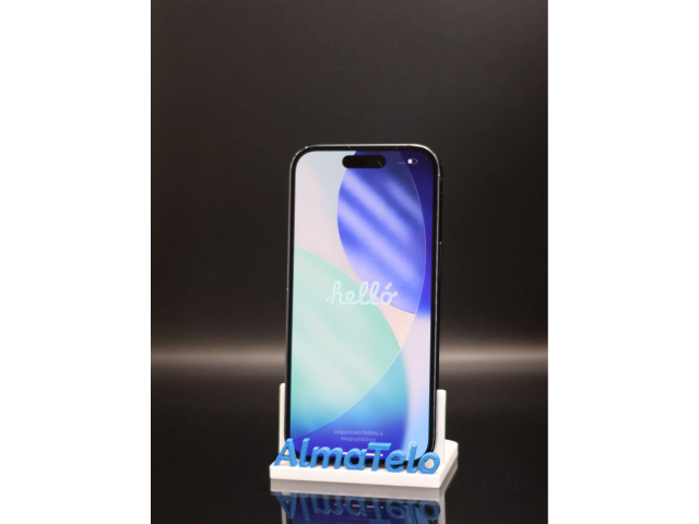 Apple iPhone 15 128 GB Black 100% akku - 12 HÓ GARANCIA