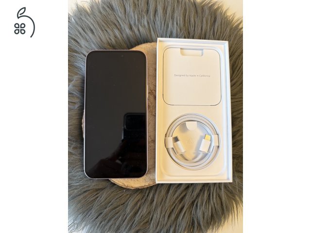Hibátlan újszerű Rózsaszín iPhone 15 Plus 128 GB - üvegfóliával, kameravédővel, tokkal