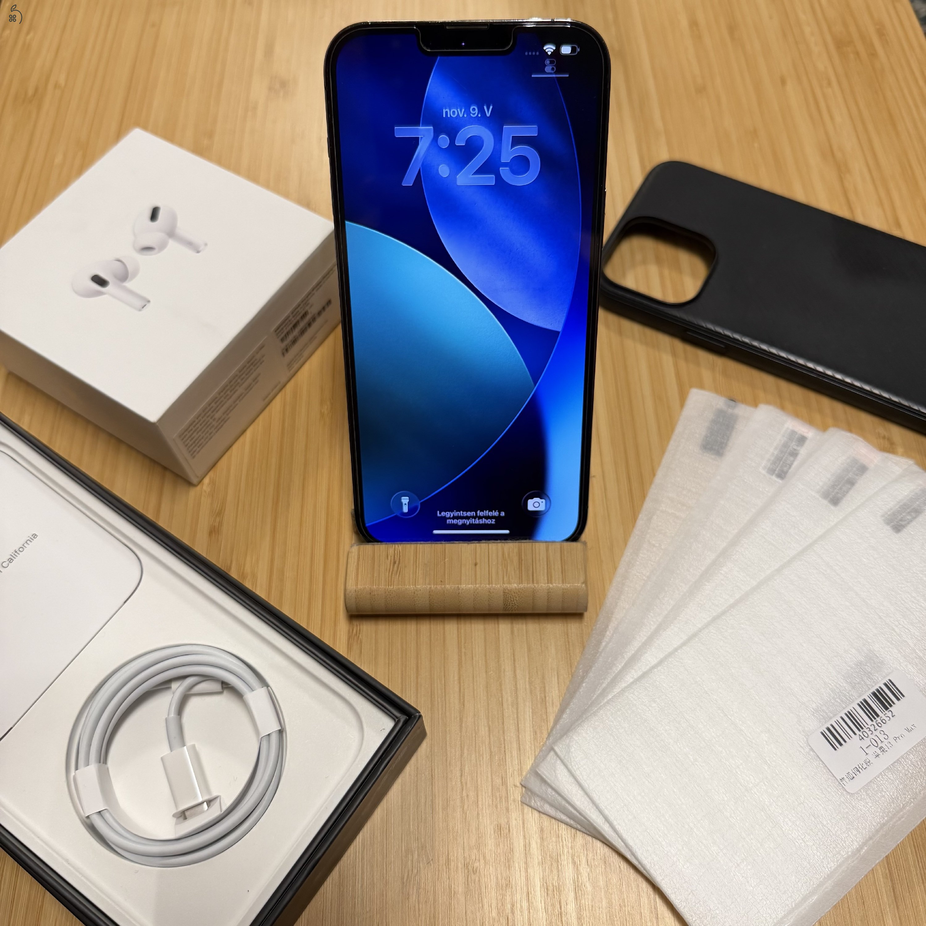 iPhone 13 Pro 256gb + AirPods Pro + kiegészítők