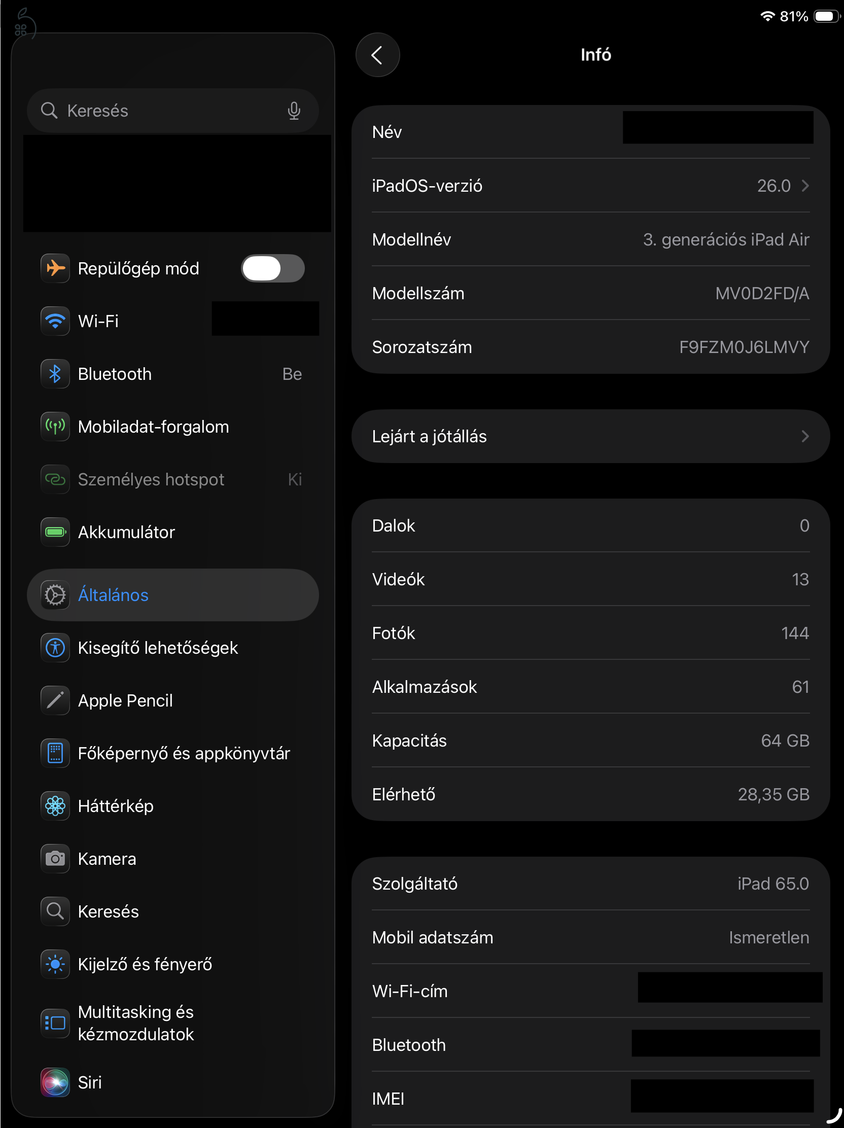 Apple ipad Air 3rd generation WIFI+Cellular, 64GB, Space Gray