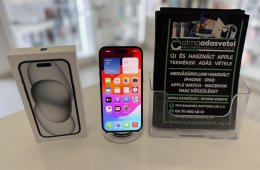 iPhone 15 256GB Független Újszerű/1-3 hónap gar./Akku 86%/p4553