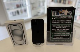 iPhone 15 256GB Független Újszerű/1-3 hónap gar./Akku 86%/p4553