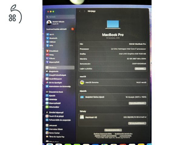 MacBook Pro 16” (2019)