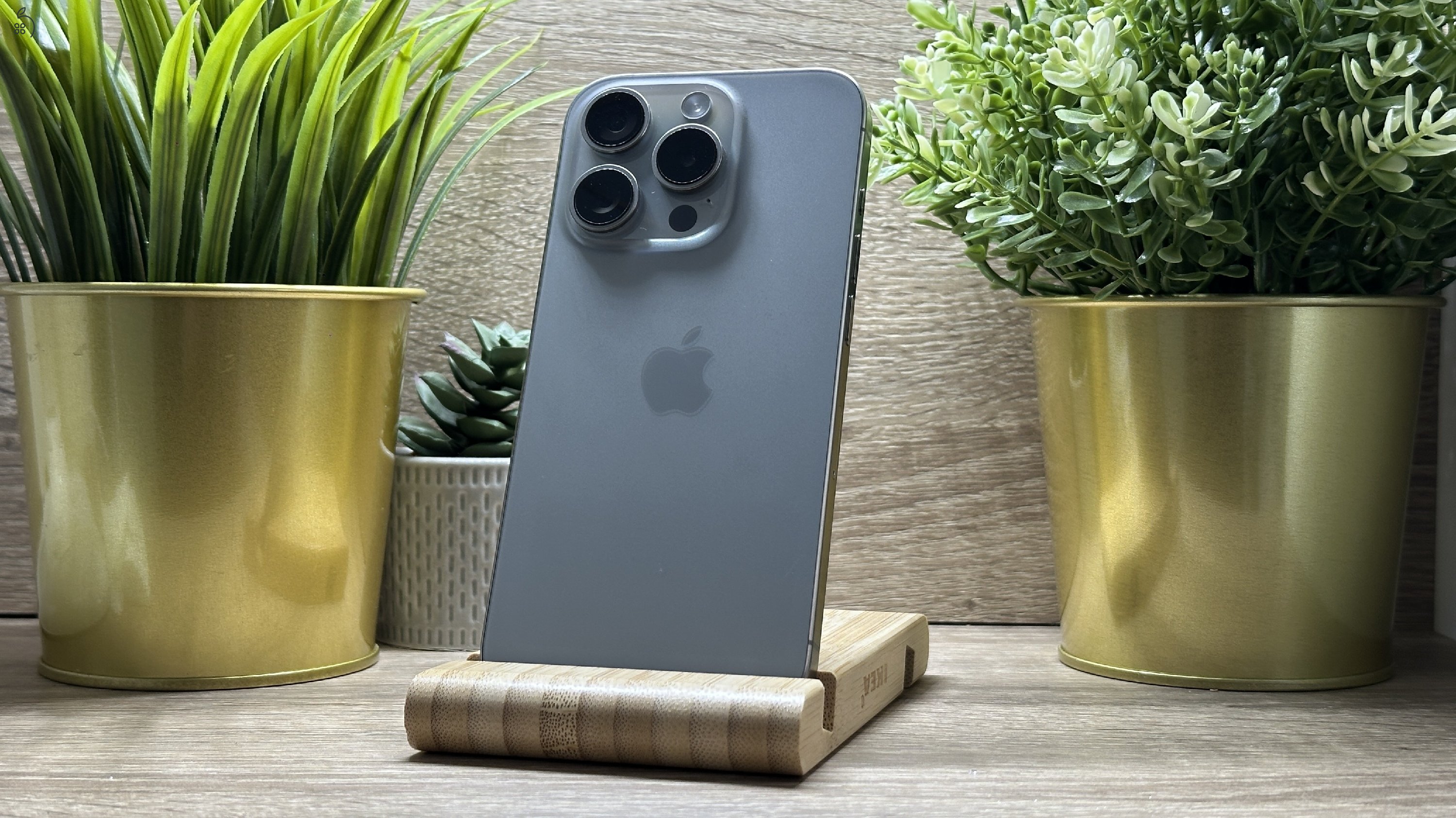  iPhone 15 Pro 128GB Szürke, Független - Garancia, Számla 