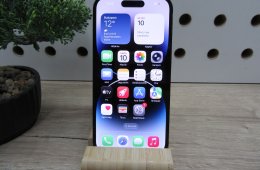 Apple iPhone 14 Pro – Graphite – ProMotion 120 Hz, 48 MP kamera, Dynamic Island – 128 GB – Használt, megkímélt – 100% akku – 3 hónap garancia