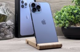 Hibátlan iPhone 13 Pro Max Sierra Blue 128GB 2 ÉV Garanciával Számlával 91 % Akku