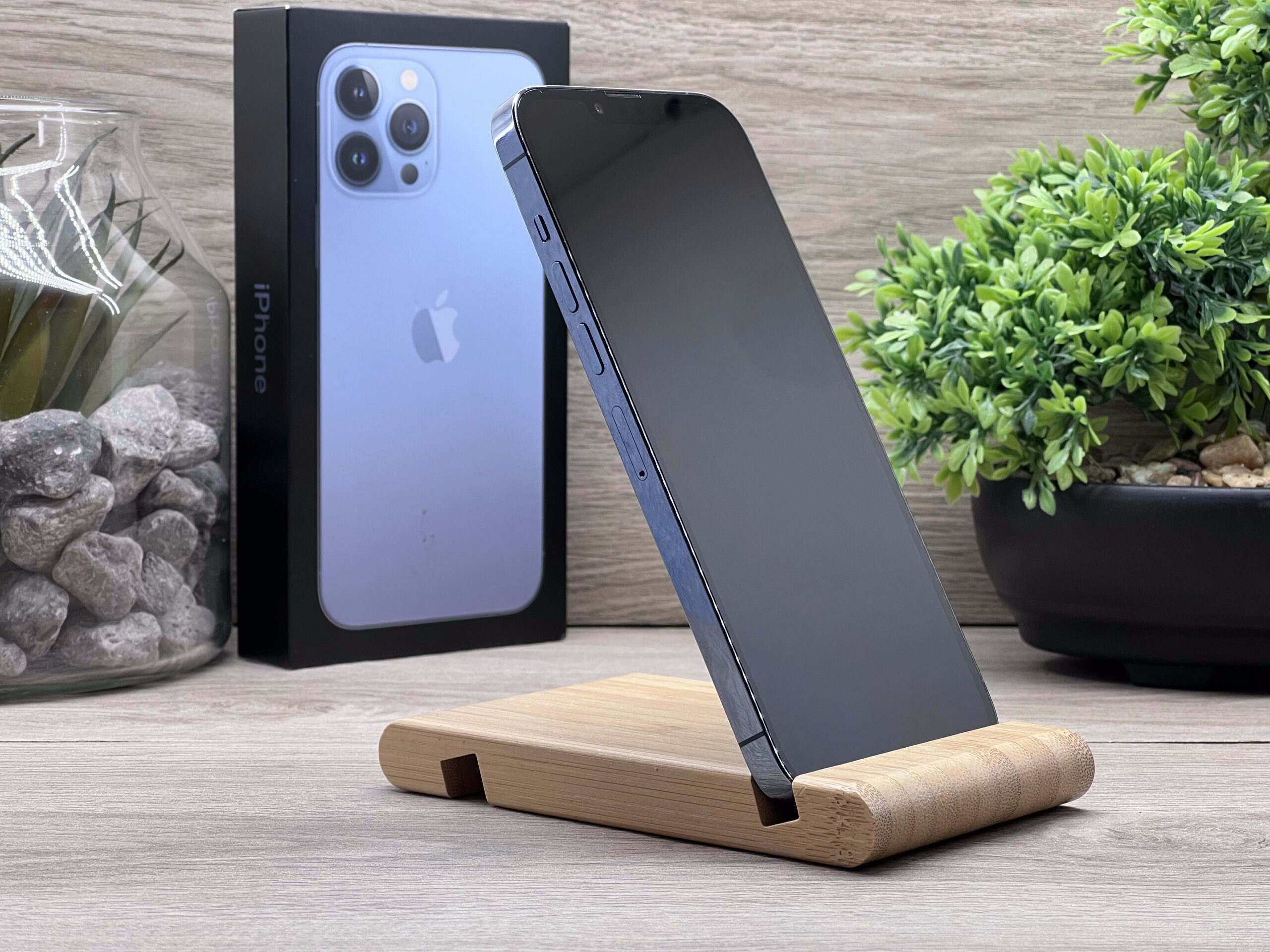 Hibátlan iPhone 13 Pro Max Sierra Blue 128GB 2 ÉV Garanciával Számlával 91 % Akku