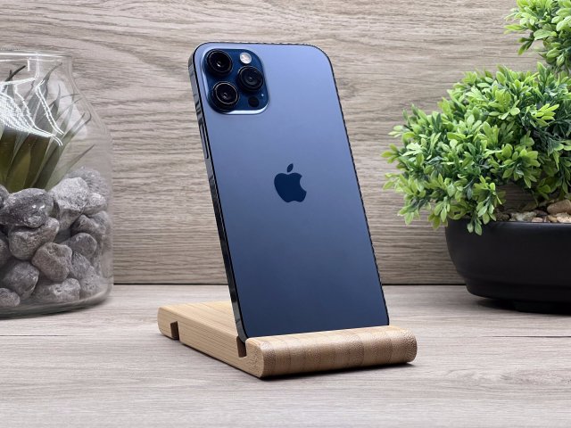 Hibátlan iPhone 12 Pro Max Pacific Blue 128GB 2 ÉV Garanciával Számlával 90% Akku