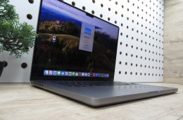 Apple MacBook Pro 16” (2021, M1 Max) – Liquid Retina XDR + ProMotion 120 Hz, brutál erő – 64 GB RAM – 500 GB SSD – Használt, szép állapot – 333 ciklus / 87% akku – 3 hónap garancia