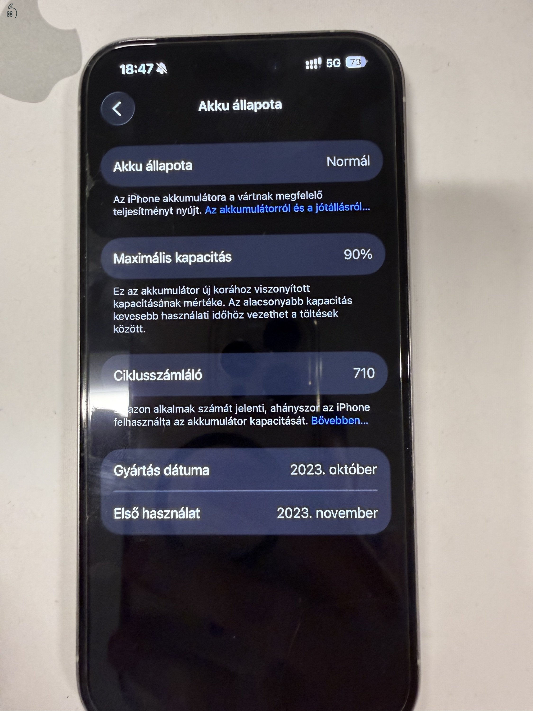 iPhone 15 Pro 256GB Független LEGOLCSÓBB