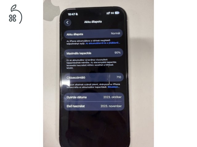 iPhone 15 Pro 256GB Független LEGOLCSÓBB