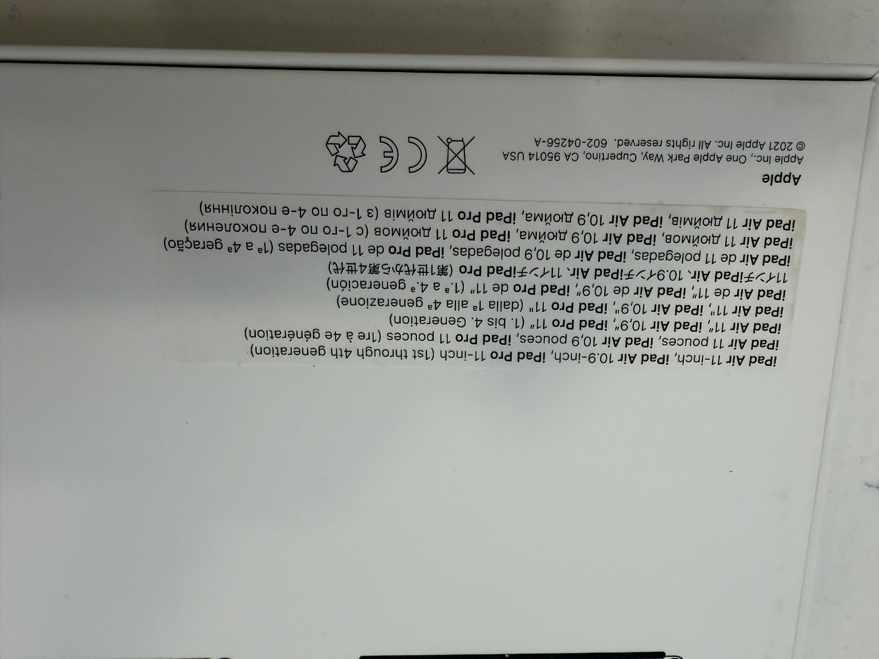 iPad Magic Keyboard A2261/iPad Air 10.9