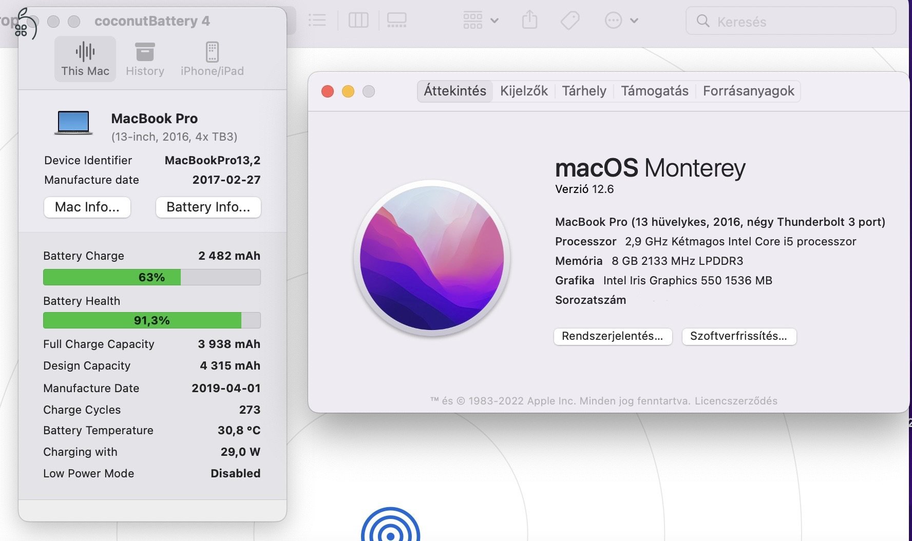 HIBÁTLAN MacBook Pro (13