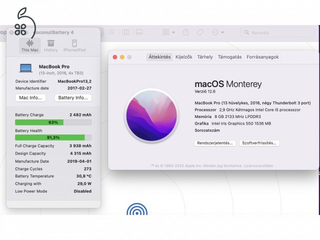 HIBÁTLAN MacBook Pro (13