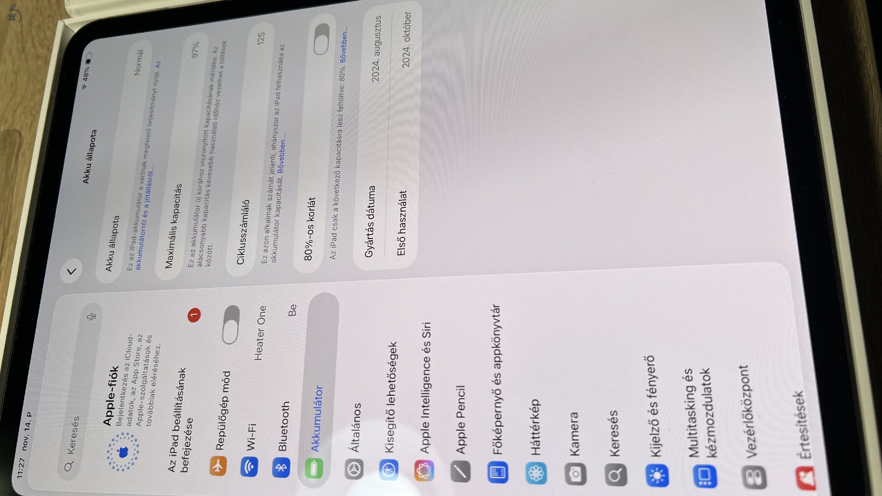 Ipad Pro M4 256GB fekete