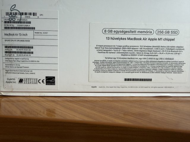 MacBook Air M1 újszerű állapotban eladó