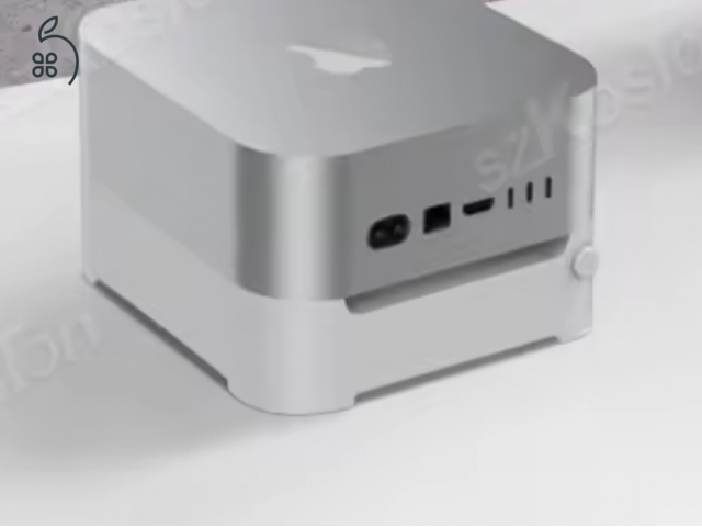 Mac mini M4 hőelvezető és porvédő állvány.