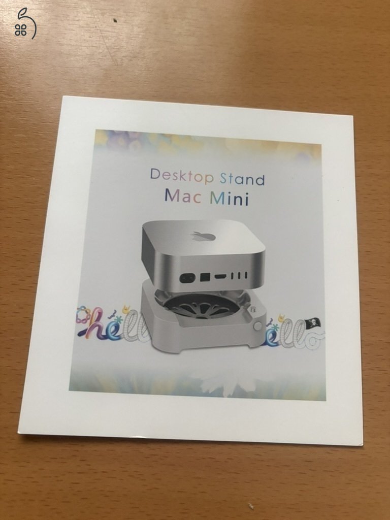 Mac mini M4 hőelvezető és porvédő állvány.
