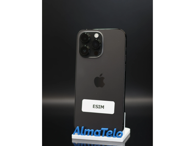 Apple iPhone 14 Pro Max eSIM 256 GB Space Black 100% akku - 12 HÓ GARANCIA