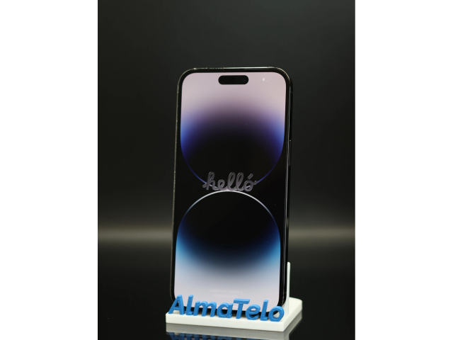 Apple iPhone 14 Pro Max eSIM 256 GB Space Black 100% akku - 12 HÓ GARANCIA