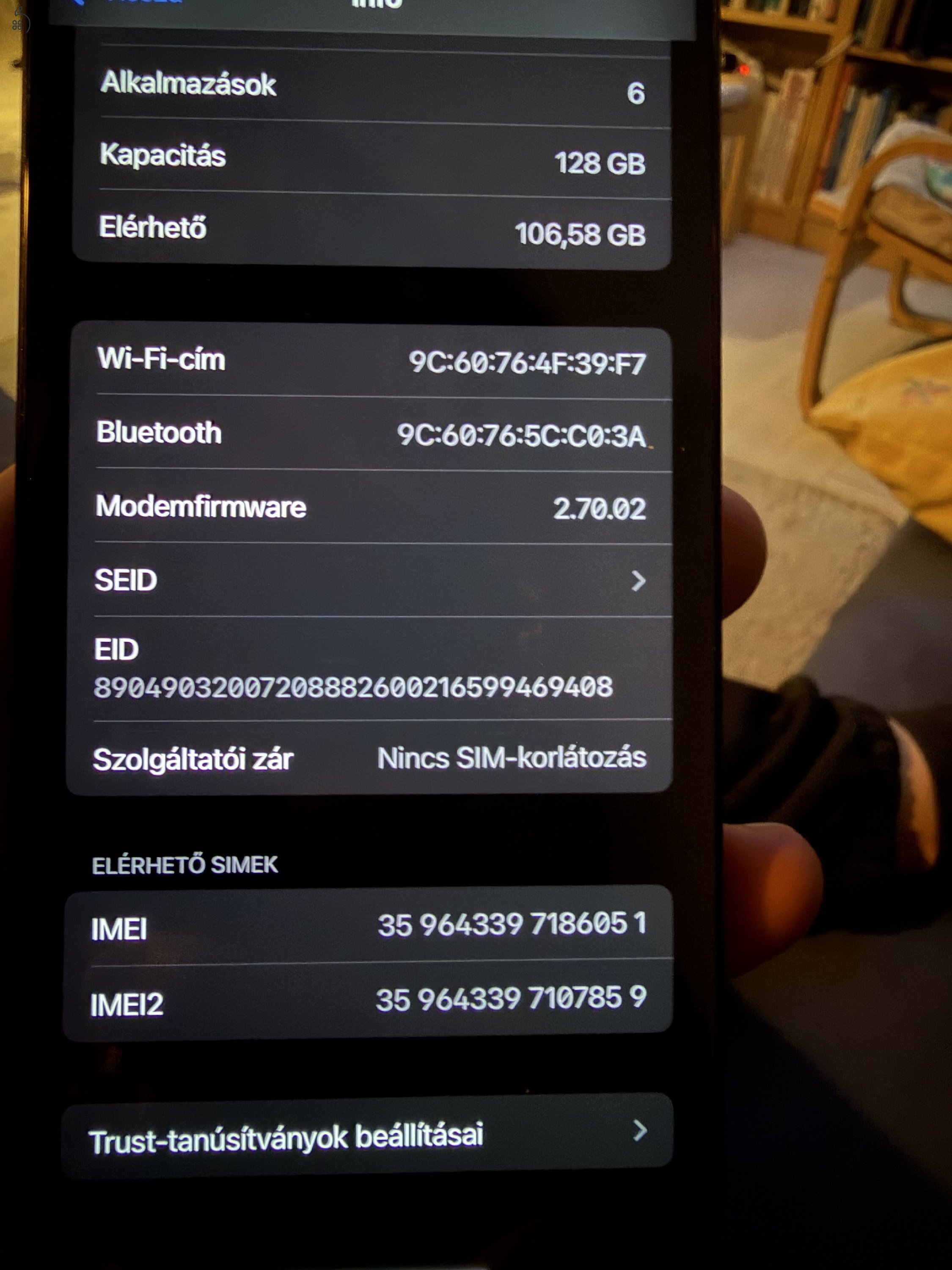 Teljesen új Iphone 15 pro 128 GB