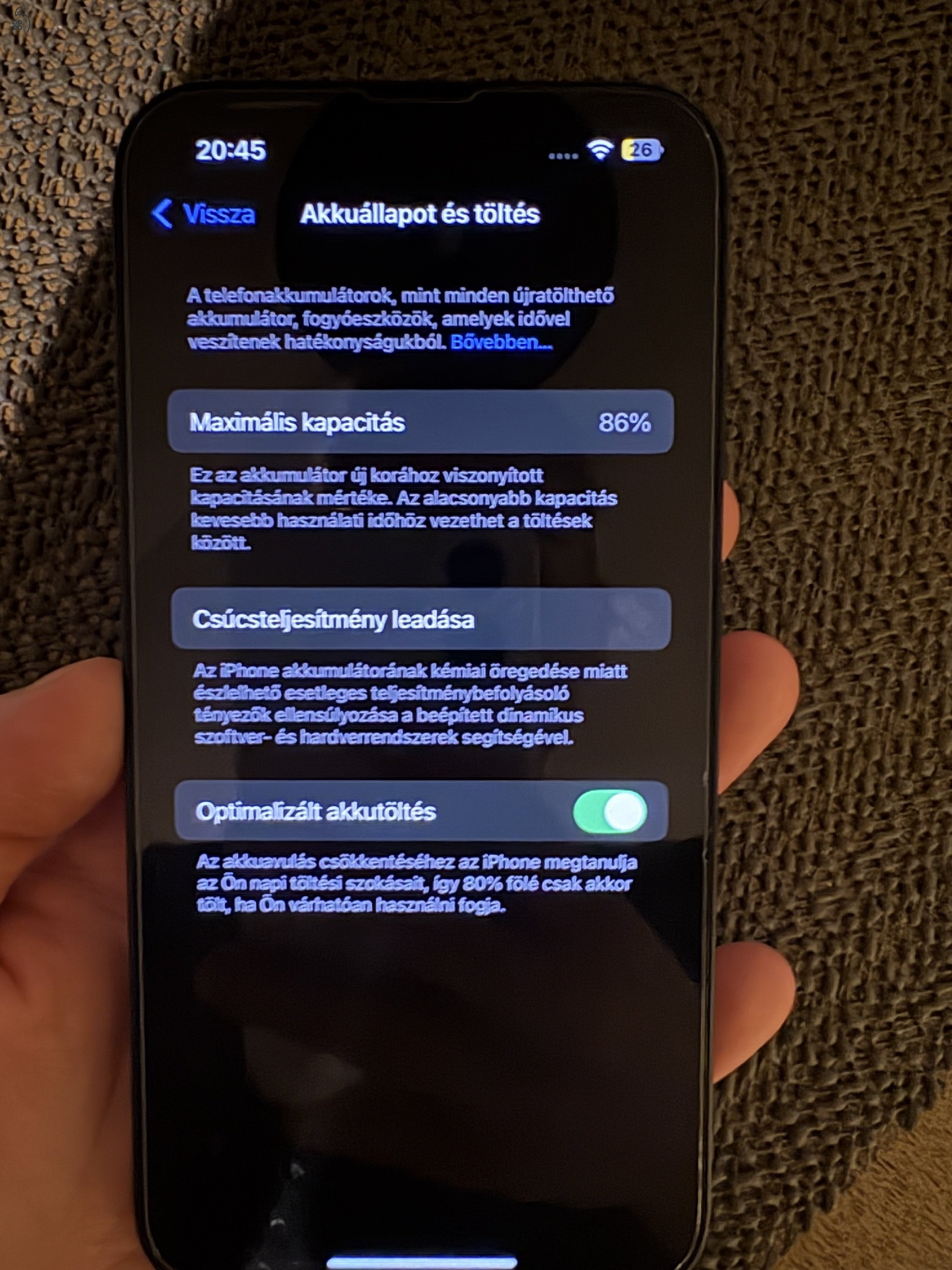 Eladó Iphone 13, 128GB