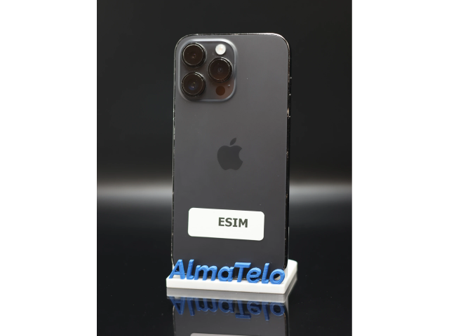 Apple iPhone 14 Pro Max eSIM 256 GB Space Black 100% akku - 12 HÓ GARANCIA